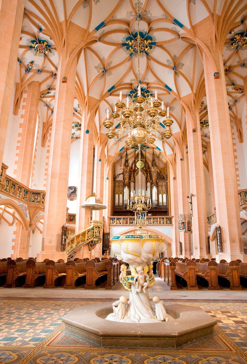De laat-gotische St. Annenkirche in Annaberg-Buchholz
